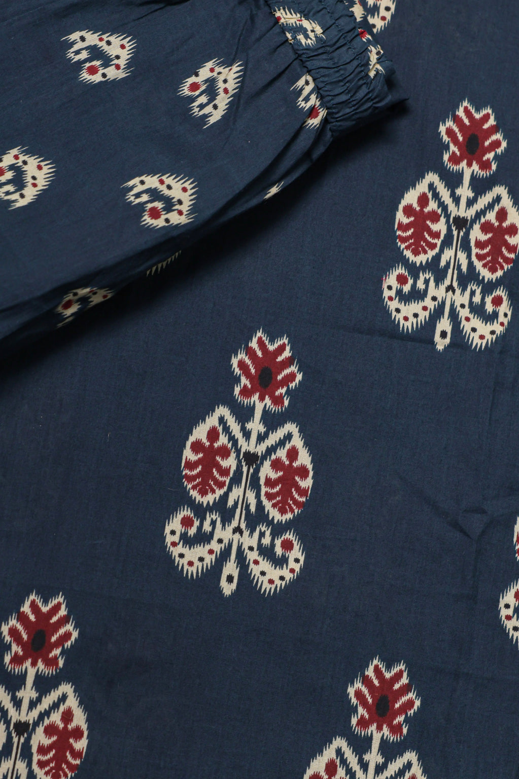 Slate Blue Ajrakh Printed Kurta Set