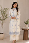 Cotton-blend straight kurta set