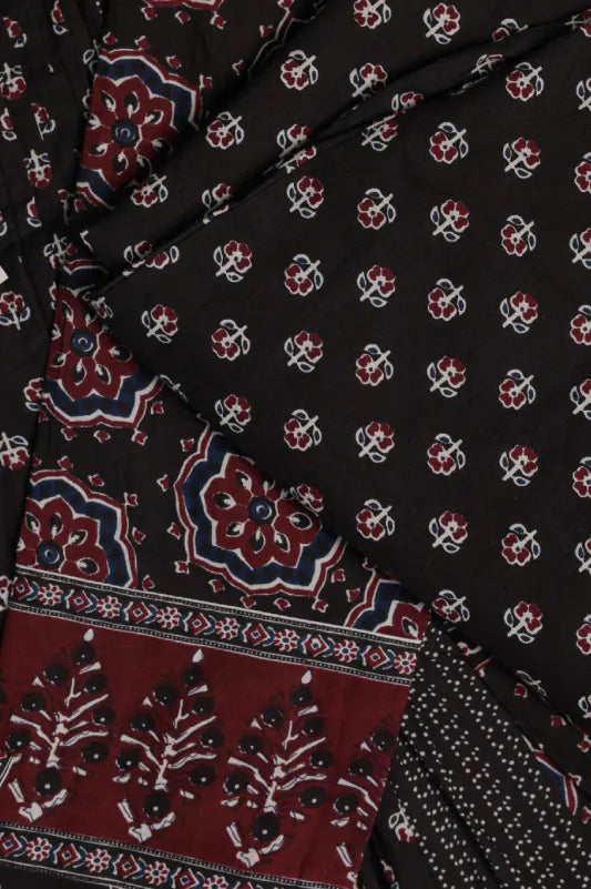 Ajrakh Printed Cotton Anarkali Kurta Set for Women