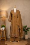 Mustard Embroidered Pant Kurta