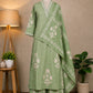 Sage Green Floral Printed Suit Set