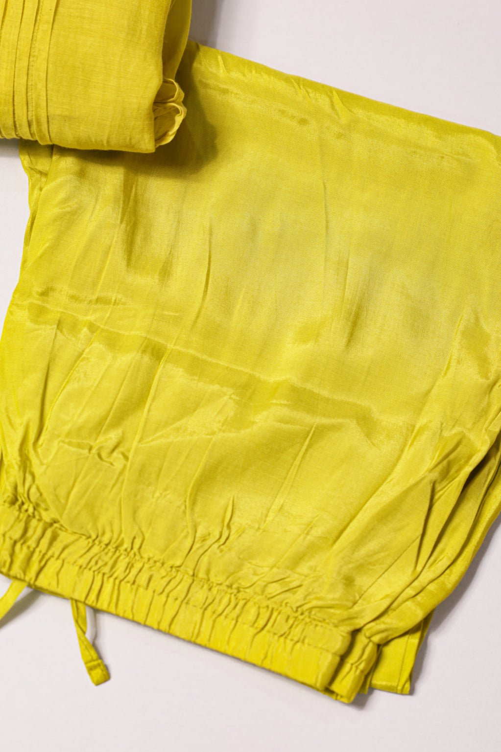 Yellow Floral Hand-Painted Thread Work Anarkali Suit Set