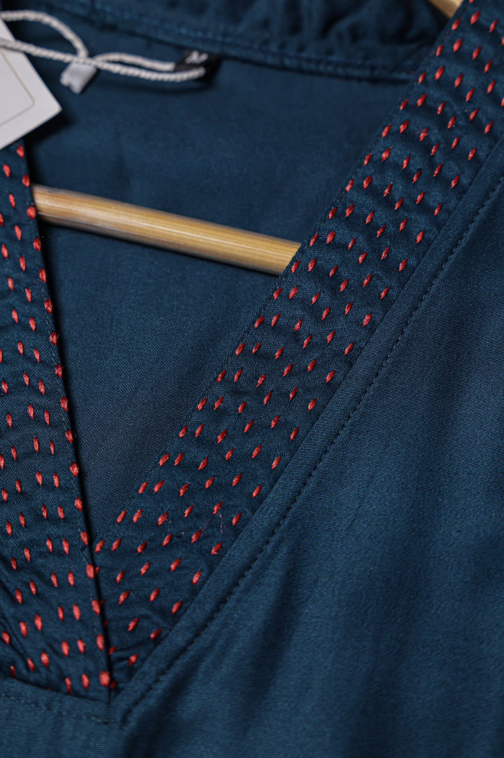 Midnight Blue Satin Embroidered Co-ord Set