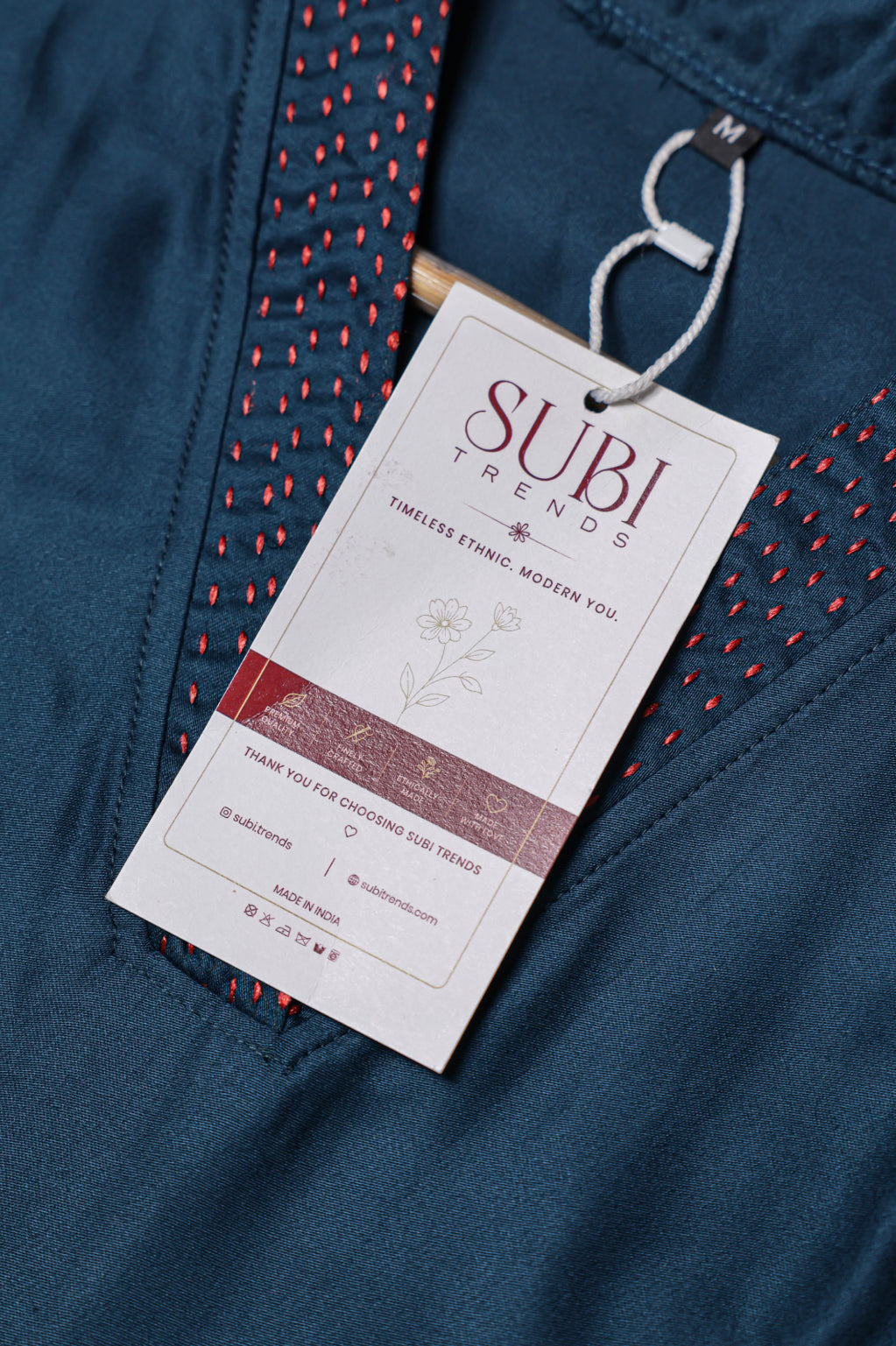 Midnight Blue Satin Embroidered Co-ord Set