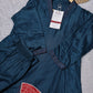 Midnight Blue Satin Embroidered Co-ord Set