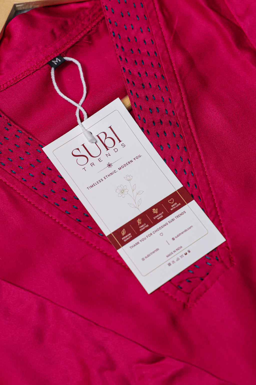 Rani Pink Satin Embroidered Co-ord Set