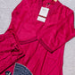 Rani Pink Satin Embroidered Co-ord Set