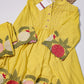 Bright Yellow Floral Embroidered Co-Ord Set