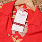 Coral Red Floral Printed Kurta Set