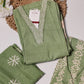 Sage Green Floral Printed Suit Set