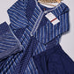 Blue Leheriya Printed Suit Set