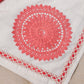 White & Coral Suit Set
