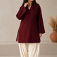 Maroon rayon tunic plazoo