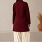 Maroon rayon tunic plazoo
