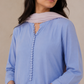 Sky blue linen straight kurta