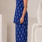 Blue Printed Pure Cotton Tunic With Palazzos