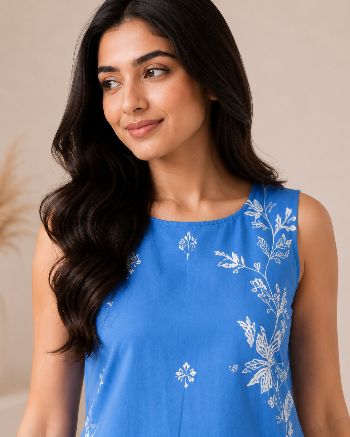 Embroidered Sleeveless Kurta with Flared Pants