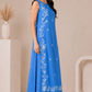 Embroidered Sleeveless Kurta with Flared Pants