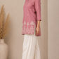 Dusty Rose Cotton Kurta