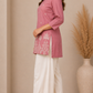 Dusty Rose Cotton Kurta