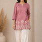Dusty Rose Cotton Kurta