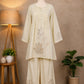 Ivory Embroidered Co-ord Set for Women