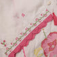 White & Pink Embroidered Kurta Set