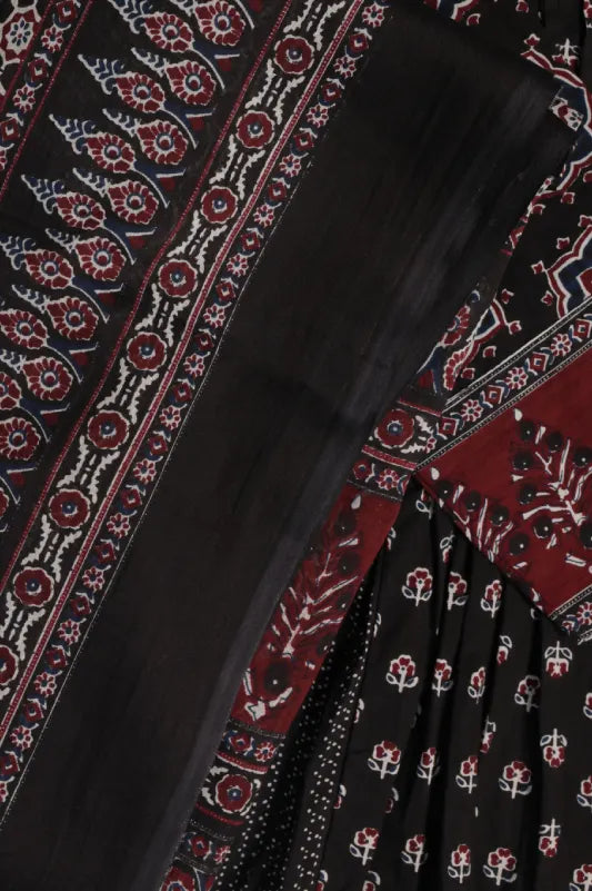 Ajrakh Printed Cotton Anarkali Kurta Set for Women