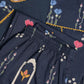 Navy Blue Floral Printed Kurta Set