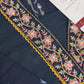 Navy Blue Floral Printed Kurta Set