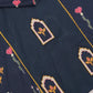 Navy Blue Floral Printed Kurta Set