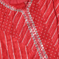 Red Leheriya Printed Kurta Set