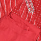 Red Leheriya Printed Kurta Set