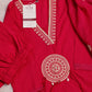 Pink Embroidered Suit Set