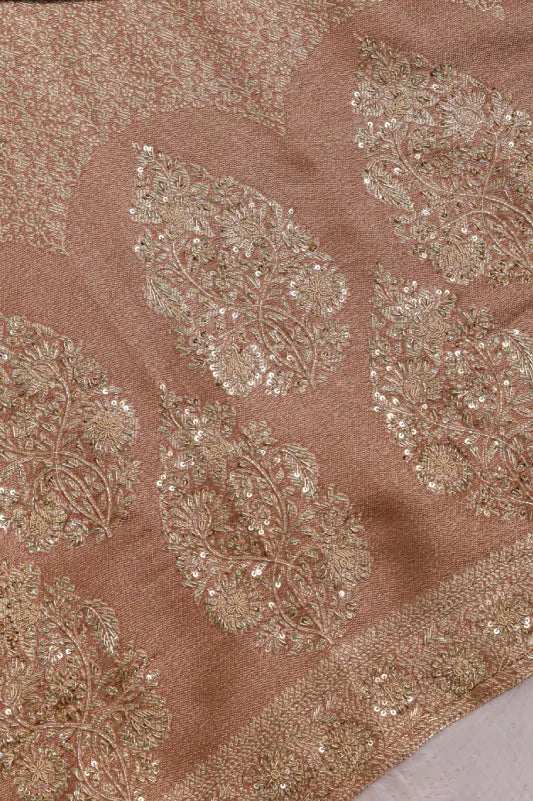 Rose Gold Embroidered Suit Set