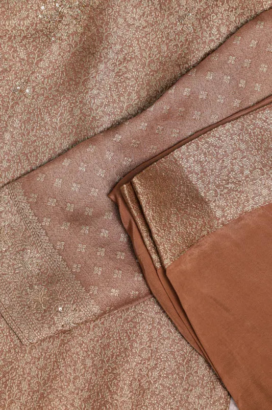 Rose Gold Embroidered Suit Set