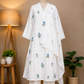 White Embroidered Kurta Set for Women