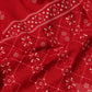 Red Bandhani Print Suit Set