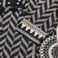 Black & White Printed Kurta Set for Women
