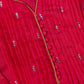 Fuchsia Pink Chanderi Silk Kurta Palazzo Set