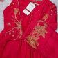 Fuchsia Pink Chanderi Silk Kurta Palazzo Set