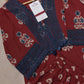 Maroon Floral Block-Print Cotton Kurta Set