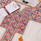 Off-White Mul-Cotton Anarkali Set with Dupatta