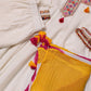 Off-White Mul-Cotton Anarkali Set with Dupatta