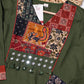 Olive Green Printed Kurta Set with Statement Dupatta