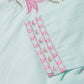 Pastel Blue Kurta Set with Embroidered Neck Panel
