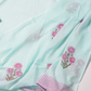 Pastel Blue Kurta Set with Embroidered Neck Panel