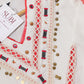 White & Coral Suit Set
