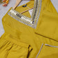 Mustard Embellished Kurta Set