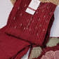 Maroon Floral Embroidered Suit Set